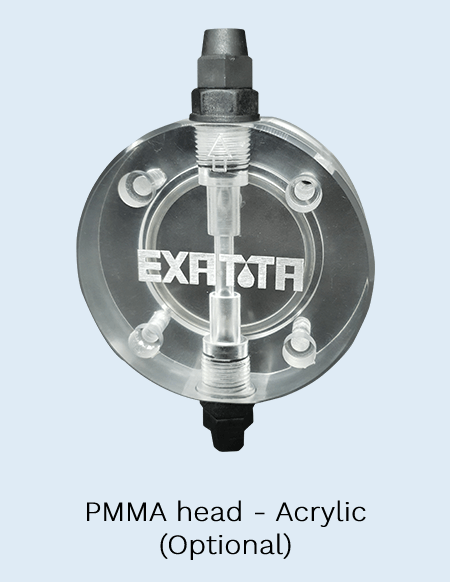 Opcional Cabeçote PMMA - Dosing Pump EXD PLUS - Exatta Pumps