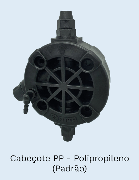 Opcional Cabeçote PP - Bomba Dosadora EX - Exatta Bombas