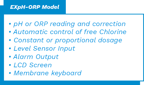 Descrição da Dosing Pump EXpH-ORP - Exatta Pumps