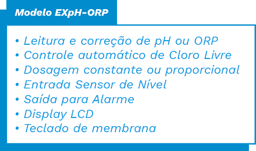 Descrição da Bomba Dosadora EXpH-ORP - Exatta Bombas